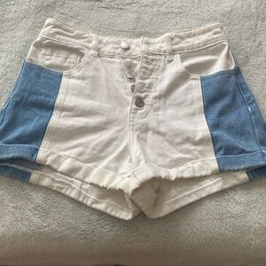 Multicolor high waisted Mom shorts